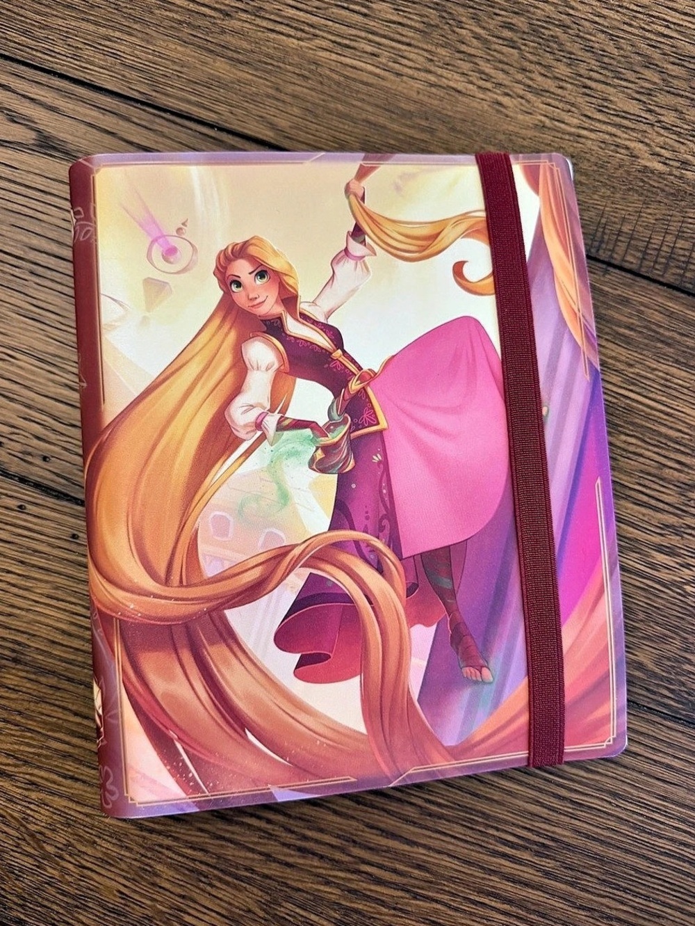 Disney Lorcana Rapunzel - High Climber Card Portfolio Pink & Purple Collectors